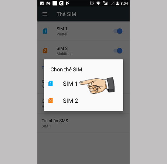 Chọn Sim